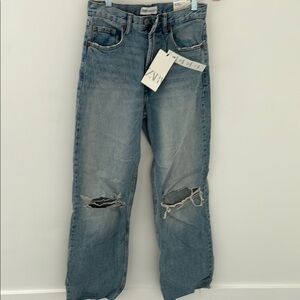 Zara Blue Distressed Jeans